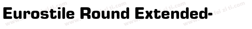Eurostile Round Extended字体转换
